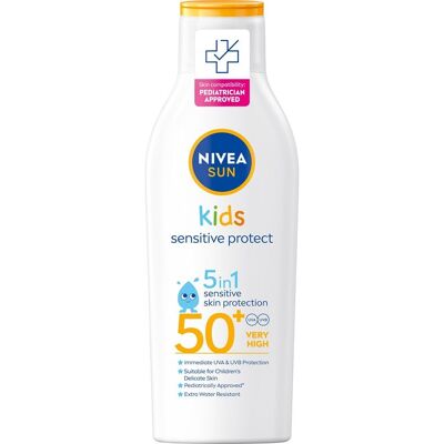 Nivea Kids Sensitive Protect & Play Sonnenlotion SPF50+ - Transparent Nivea Kids Sensitive Protect & Play Sonnenlotion SPF50+ - Transparent