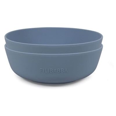 Filibabba Powder Blue Silikon-Schüssel-Set 2er-Pack Filibabba Powder Blue Silikon-Schüssel-Set 2er-Pack