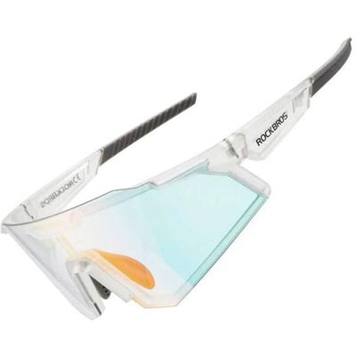 Rockbros Weiße photochromatische Fahrradbrille - UV400 Rockbros Weiße photochromatische Fahrradbrille - UV400