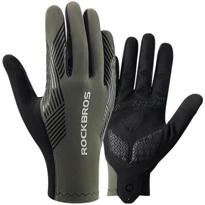 Rockbros cycling gloves spring/summer/autumn full size: L - green Rockbros cycling gloves spring/summer/autumn full size: L - green
