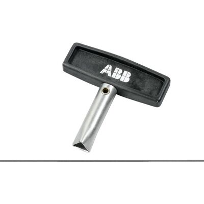 ABB - Edelstahl Dreikantschlüssel mit Kreuzgriff - Elektroauto Ladezubehör ABB - Edelstahl Dreikantschlüssel mit Kreuzgriff - Elektroauto Ladezubehör