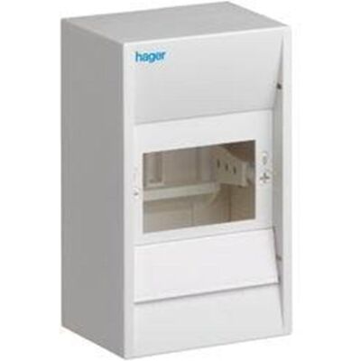 Hager Weiße 4-Modul Abdeckung - IP30 Hager Weiße 4-Modul Abdeckung - IP30
