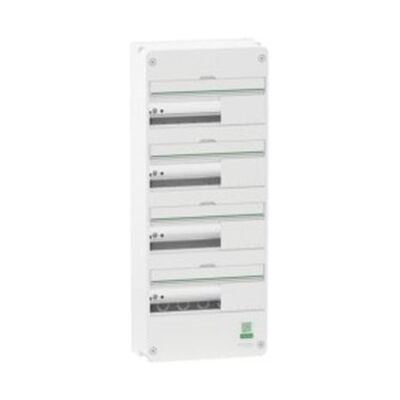 Schneider Electric Verteilungsbox - Resi9 CX, Wandmontage, 4 Reihen, 13 Module Schneider Electric Verteilungsbox - Resi9 CX, Wandmontage, 4 Reihen, 13 Module