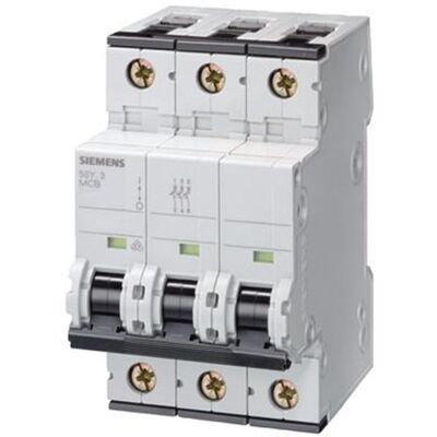 Siemens Sentron Leitungsschutzschalter - 3P, 16A, Typ C, 10kA Siemens Sentron Leitungsschutzschalter - 3P, 16A, Typ C, 10kA