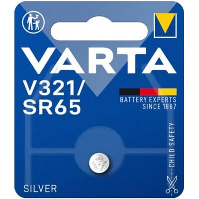 Varta V321 Silberoxid Knopfbatterie - 16mAh Varta V321 Silberoxid Knopfbatterie - 16mAh