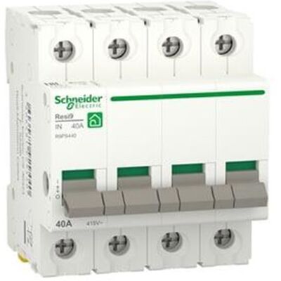Schneider Electric Resi9 4-poliger Hauptschalter - 40A Schneider Electric Resi9 4-poliger Hauptschalter - 40A