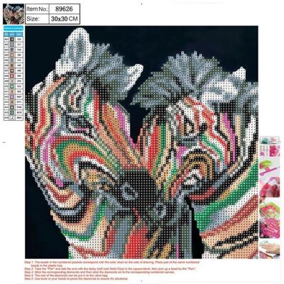 CENTRUM Diamond Painting 30*30cm. ZEBRAER CENTRUM Diamond Painting 30*30cm. ZEBRAER