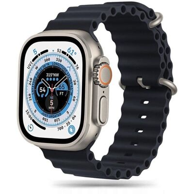 Schwarzes TPU Armband für Apple Watch - Smartwatch Band 42-49mm Schwarzes TPU Armband für Apple Watch - Smartwatch Band 42-49mm