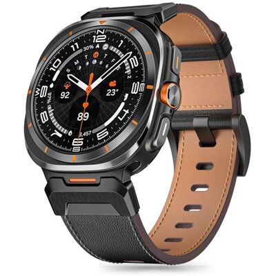 Tech-Protect Delta Pro Leather Strap for Samsung Galaxy Watch Ultra 47 mm - Black Tech-Protect Delta Pro Leather Strap for Samsung Galaxy Watch Ultra 47 mm - Black