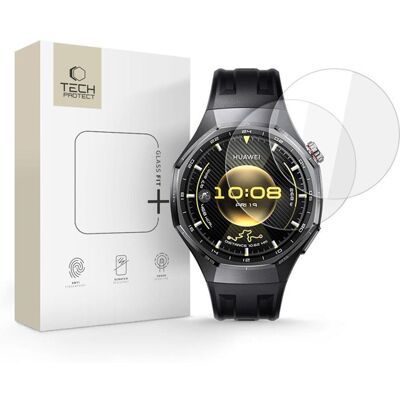 Tech-Protect Glass Fit 2-pack Tempered Glass for Huawei Watch GT 6 Pro 46mm - Clear Tech-Protect Glass Fit 2-pack Tempered Glass for Huawei Watch GT 6 Pro 46mm - Clear