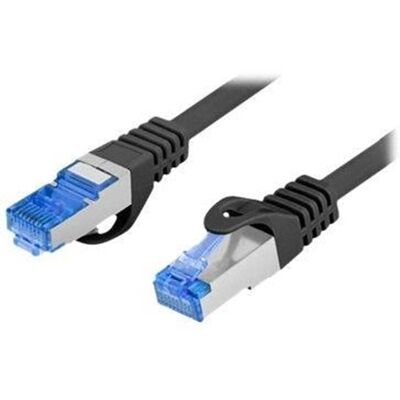 Lanberg PCF6A-10CC-0050-BK Schwarzes Netzwerkkabel - 50cm Cat6a F/UTP Lanberg PCF6A-10CC-0050-BK Schwarzes Netzwerkkabel - 50cm Cat6a F/UTP