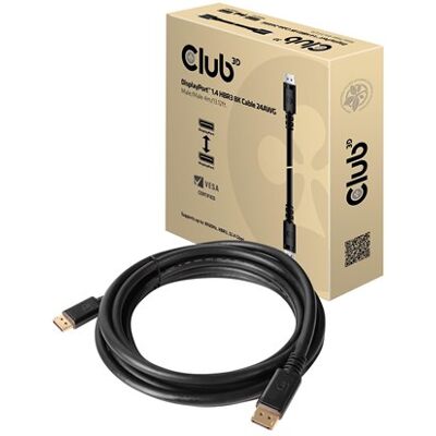 Club 3D - DisplayPort cable - DisplayPort to DisplayPort - 4 m Club 3D - DisplayPort cable - DisplayPort to DisplayPort - 4 m