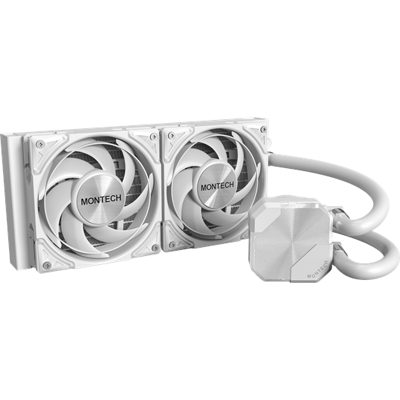Montech HyperFlow240 Silent White - CPU-Wasserkühlung - Max 25 dBA Montech HyperFlow240 Silent White - CPU-Wasserkühlung - Max 25 dBA