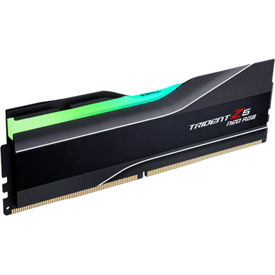 G.Skill Trident Z5 Neo RGB DDR5-5200 - 32GB - CL40 - Dual Channel (2 pcs) - AMD EXPO & Intel XMP - Schwarz mit RGB G.Skill Trident Z5 Neo RGB DDR5-5200 - 32GB - CL40 - Dual Channel (2 pcs) - AMD EXPO & Intel XMP - Schwarz mit RGB