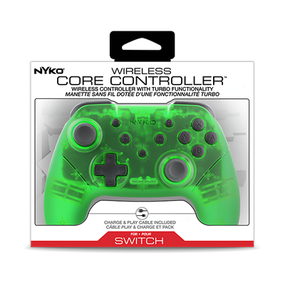 Nyko Wireless Core Controller (Green) for Nintendo Switch - Wired Controller - Android Nyko Wireless Core Controller (Green) for Nintendo Switch - Wired Controller - Android