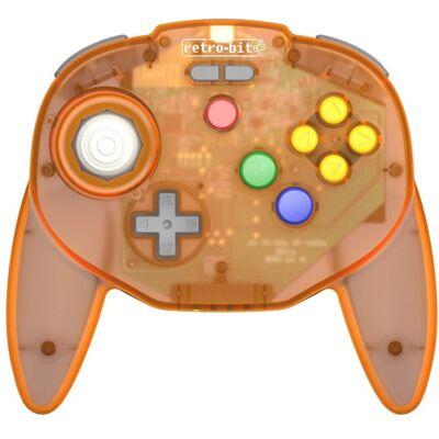 Retro-Bit Tribute 64 Wireless (Orange Hawk) - Wireless Controller - Nintendo 64 Retro-Bit Tribute 64 Wireless (Orange Hawk) - Wireless Controller - Nintendo 64