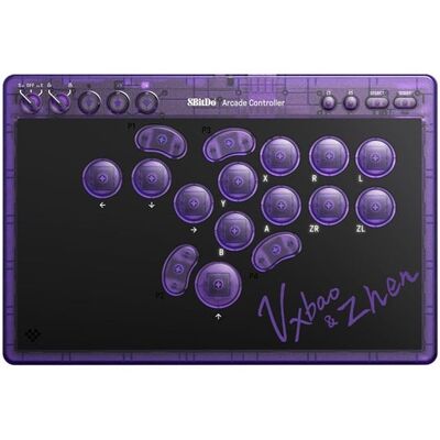 8BitDo Arcade - Transparant Purple - Wireless Arcade stick - PC 8BitDo Arcade - Transparant Purple - Wireless Arcade stick - PC