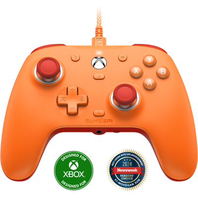 GameSir G7 Pro Multiplatform Gamepad - Orange (TMR Sticks Hall-Effect Triggers) Xbox Licensed - Wireless Controller - Microsoft Xbox One X GameSir G7 Pro Multiplatform Gamepad - Orange (TMR Sticks Hall-Effect Triggers) Xbox Licensed - Wireless Controller - Microsoft Xbox One X