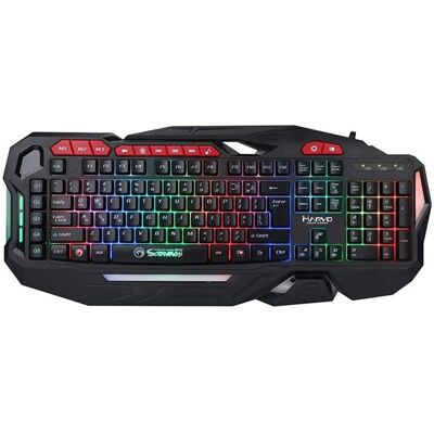 Marvo Gaming Keyboard - Nordic - Black - Tastatur - Rot Marvo Gaming Keyboard - Nordic - Black - Tastatur - Rot
