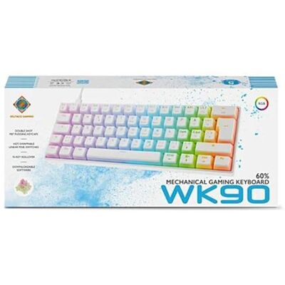 Deltaco Gaming WK90 RGB 60% Hotswap Mechanisches Keyboard - Pink - Gaming Keyboard Deltaco Gaming WK90 RGB 60% Hotswap Mechanisches Keyboard - Pink - Gaming Keyboard