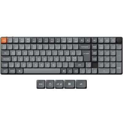 Keychron K17 MAX - Gateron Red - Niedrigprofil - Keyboard Keychron K17 MAX - Gateron Red - Niedrigprofil - Keyboard