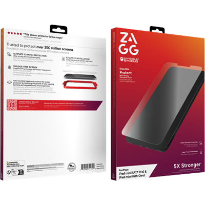 ZAGG InvisibleShield Glass Elite Apple iPad mini (A17 Pro/Gen6) Screen ZAGG InvisibleShield Glass Elite Apple iPad mini (A17 Pro/Gen6) Screen