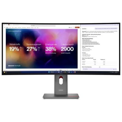 40" Lenovo ThinkVision P40WD-40 - 5120x2160 (5K2K) - 120Hz - IPS - 140W USB-C - KVM switch 40" Lenovo ThinkVision P40WD-40 - 5120x2160 (5K2K) - 120Hz - IPS - 140W USB-C - KVM switch