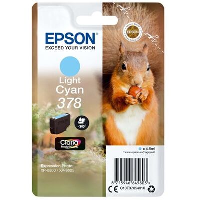 Epson - C13T37854020 - Hellcyan - 4.8 ml - Tintenpatrone Epson - C13T37854020 - Hellcyan - 4.8 ml - Tintenpatrone