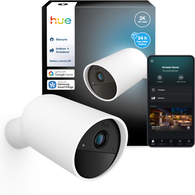 Philips Hue Secure 2K Akku-Kamera Philips Hue Secure 2K Akku-Kamera