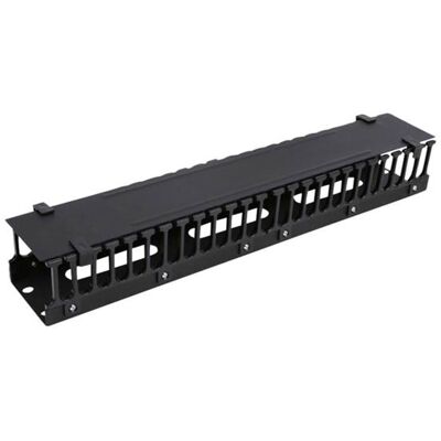 Deltaco 19-20 Rack Kabelmanagement-Panel - Schwarz Deltaco 19-20 Rack Kabelmanagement-Panel - Schwarz