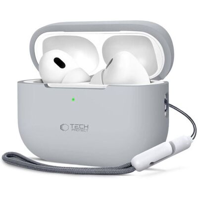 Tech-Protect Silicone Case for Apple AirPods Pro 1/2 - Gray Tech-Protect Silicone Case for Apple AirPods Pro 1/2 - Gray