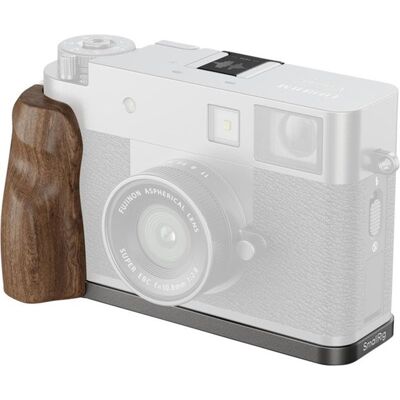 SmallRig 5394 L-Shaped Mount Plate with Wooden Handle for FUJIFILM X half Charcoal Silver SmallRig 5394 L-Shaped Mount Plate with Wooden Handle for FUJIFILM X half Charcoal Silver