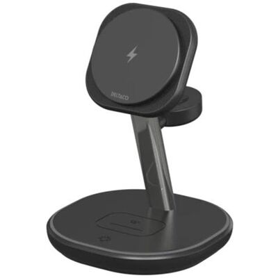 Deltaco - QI-1049 - 3-in-1 Magnetisch - Drahtloses Ladegerät Deltaco - QI-1049 - 3-in-1 Magnetisch - Drahtloses Ladegerät