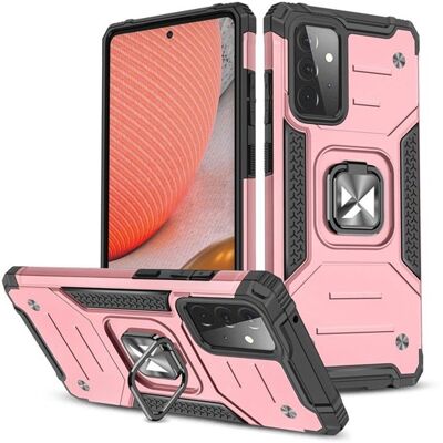 Wozinsky Ring Armor Armored Hybrid Case Cover + Magnetic Holder Samsung Galaxy A72 4G Pink Wozinsky Ring Armor Armored Hybrid Case Cover + Magnetic Holder Samsung Galaxy A72 4G Pink