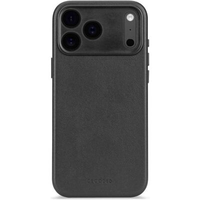 Decoded - Leather Backcover for iPhone 17 Pro Max - Black Decoded - Leather Backcover for iPhone 17 Pro Max - Black