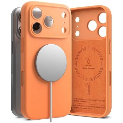 Ringke Silicone Magnetic MagSafe Case for iPhone 17 Pro Max - Orange Ringke Silicone Magnetic MagSafe Case for iPhone 17 Pro Max - Orange
