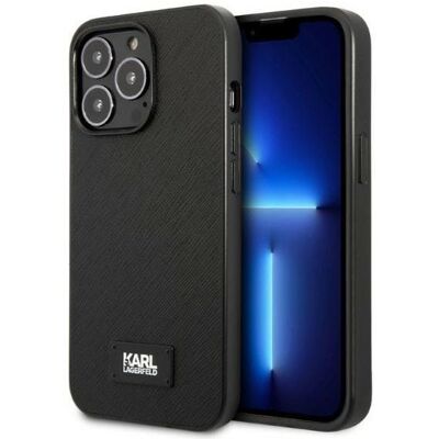 Karl Lagerfeld iPhone 13 Pro Saffiano Plaque Hülle - Smartphone Hülle Karl Lagerfeld iPhone 13 Pro Saffiano Plaque Hülle - Smartphone Hülle