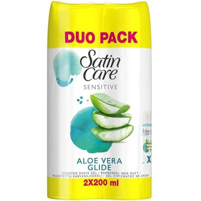 Gillette - Satin Care Sensitive Aloe Vera Glide - Aloe Vera - Frauen - Rasiergel Gillette - Satin Care Sensitive Aloe Vera Glide - Aloe Vera - Frauen - Rasiergel