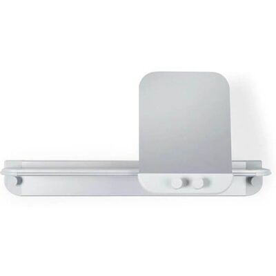 Better Living GLIDE shower shelf with mirror - grey aluminium Better Living GLIDE shower shelf with mirror - grey aluminium