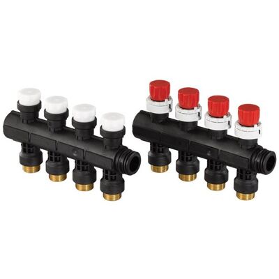 Uponor Pro 1 Eurokonus Heizkollektor - 4 Kreise Uponor Pro 1 Eurokonus Heizkollektor - 4 Kreise