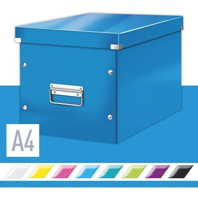 Leitz Click Store WOW Aufbewahrungs- und Transportbox Cube Gro Blau Leitz Click Store WOW Aufbewahrungs- und Transportbox Cube Gro Blau