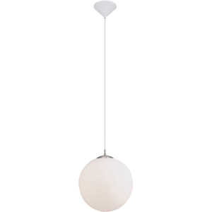 Eglo Rondo - Deckenlampe - 1 Fassung - E27 - Opalweiß - Gebürsteter Stahl Eglo Rondo - Deckenlampe - 1 Fassung - E27 - Opalweiß - Gebürsteter Stahl