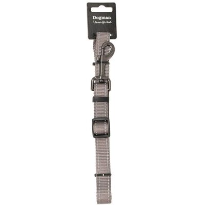Dogman Iris Verstellbare Nylon Hundeleine Grau Klein 10mm 120-200cm Dogman Iris Verstellbare Nylon Hundeleine Grau Klein 10mm 120-200cm