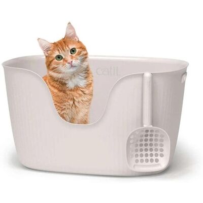 Catit LOO Katzentoilette mAuffangschaufel Wei Catit LOO Katzentoilette mAuffangschaufel Wei