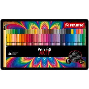 STABILO Pen 68 Arty metal tin of 66 colors STABILO Pen 68 Arty metal tin of 66 colors