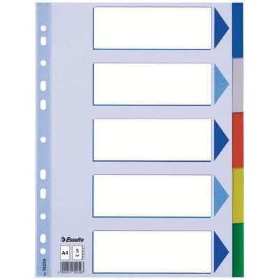 Esselte Register Blanko, Plastik Esselte Register Blanko, Plastik