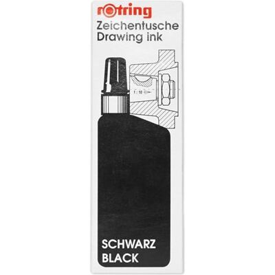 Rotring rOtring Isograph Flssigtusche in der Flasche 23 ml Schwarz 194660 Rotring rOtring Isograph Flssigtusche in der Flasche 23 ml Schwarz 194660