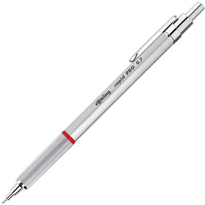 Rotring rOtring Rapid PRO Druckbleistift 0,7 mm Silberfarbener Schaft Rotring rOtring Rapid PRO Druckbleistift 0,7 mm Silberfarbener Schaft