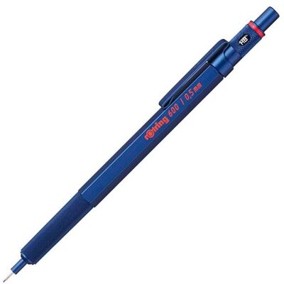 Rotring rOtring 600 Druckbleistift 05 mm Blau Ergonomisches Vollmetallgehuse Rotring rOtring 600 Druckbleistift 05 mm Blau Ergonomisches Vollmetallgehuse