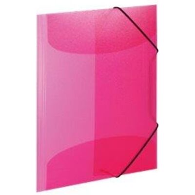HERMA 3-flap folder - for A3 - translucent pink HERMA 3-flap folder - for A3 - translucent pink